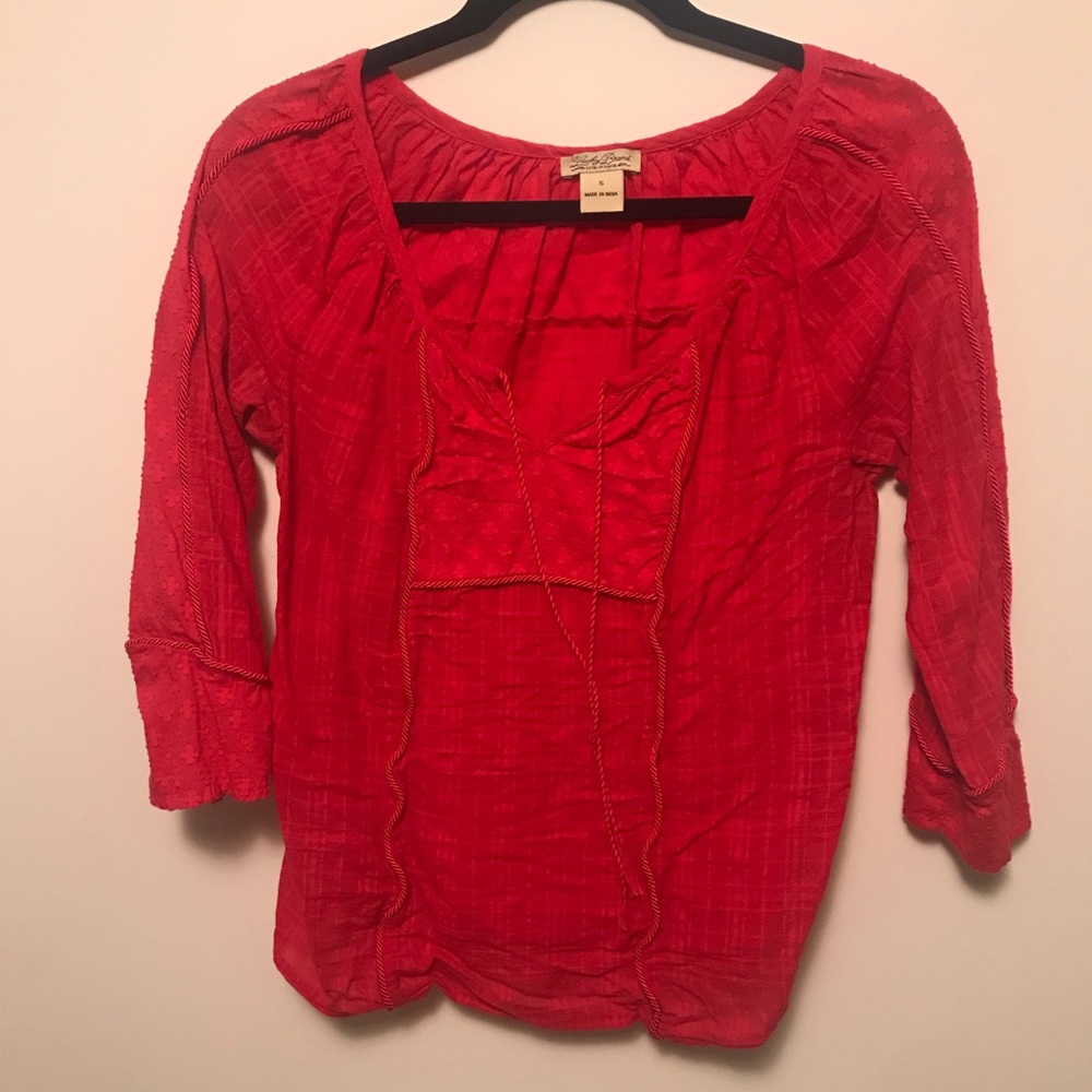 Lucky Brand coral tunic